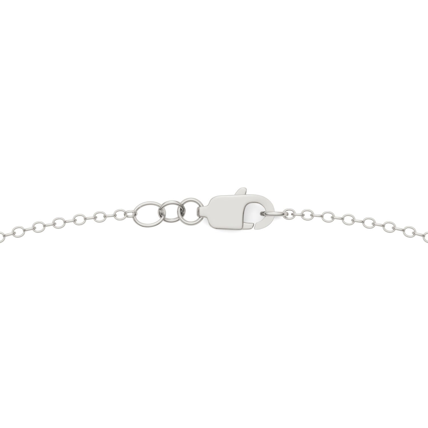 0.40 CTW DEW Moissanite Heart Station Necklace in Sterling Silver
