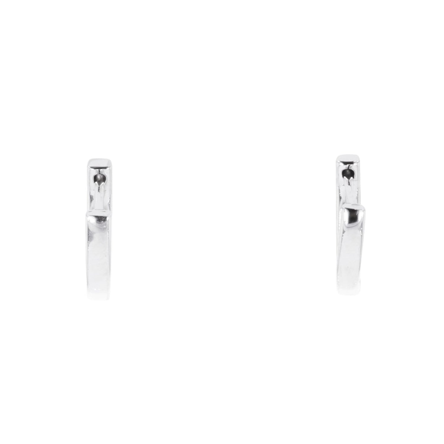 Huggie Hoop Earrings in Sterling Silver