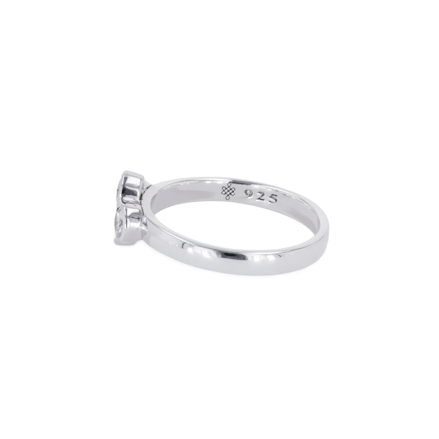 0.40 CTW DEW Moissanite East-West Cluster Fashion Ring in Sterling Silver