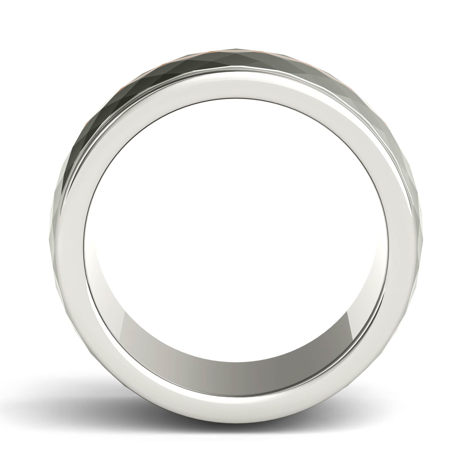 Men's Wedding Band in Titanium and 14K Gold