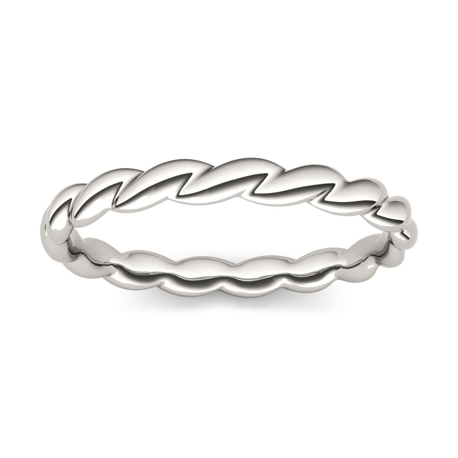 Sterling Silver Twist Stackable Ring