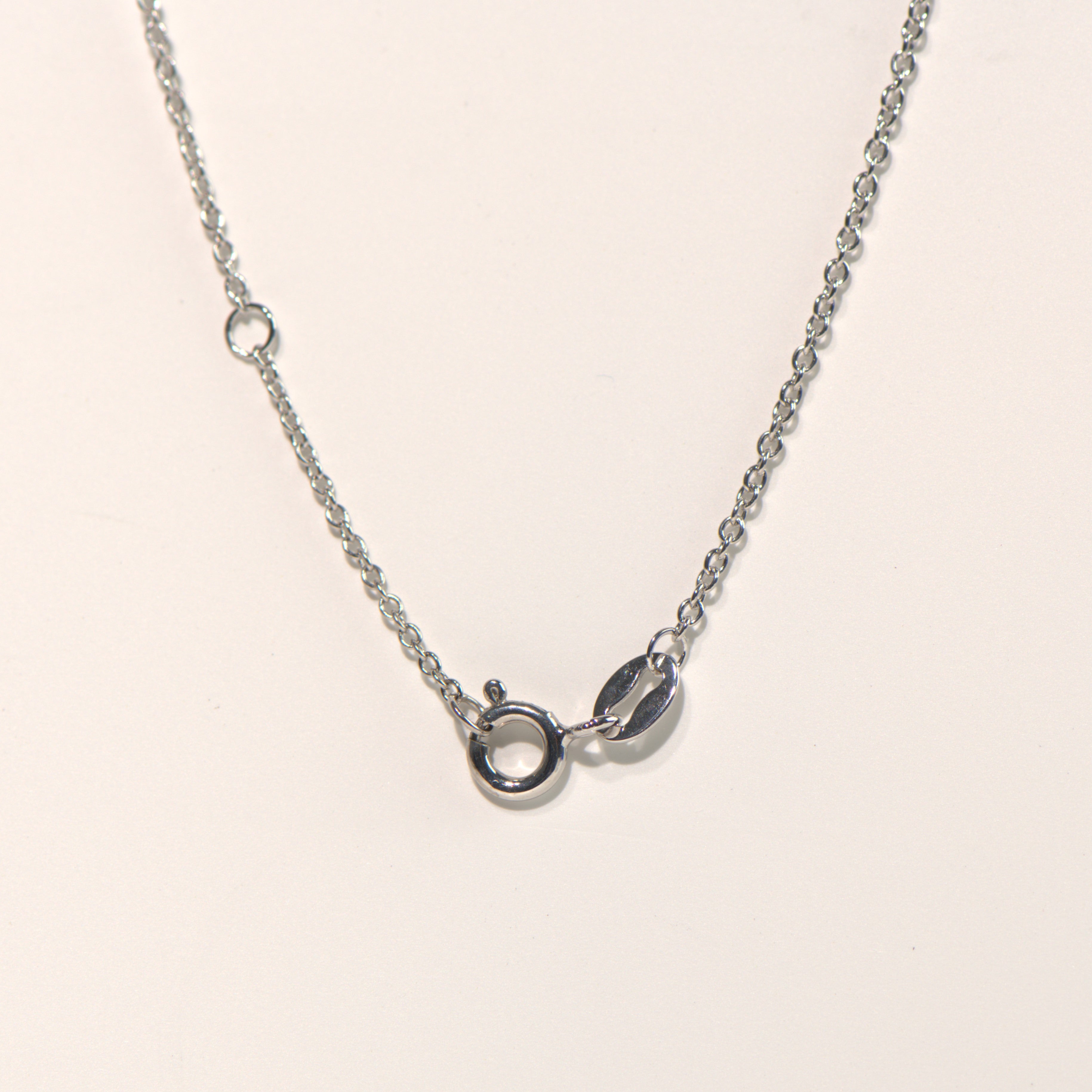 1.00 CTW DEW Round Moissanite Necklace in Sterling Silver