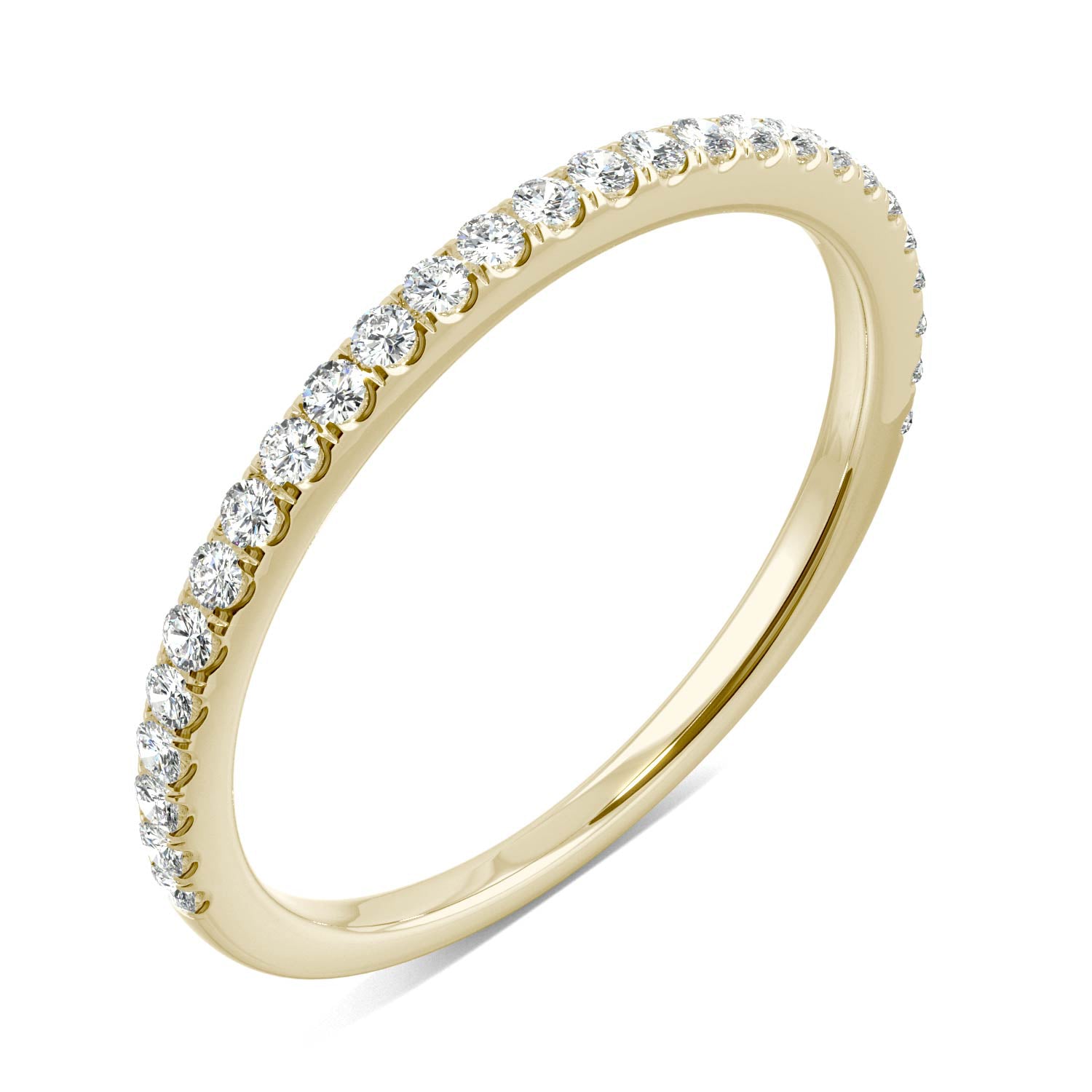 0.27 CTW DEW Moissanite Classic Wedding Band in 14K Yellow Gold