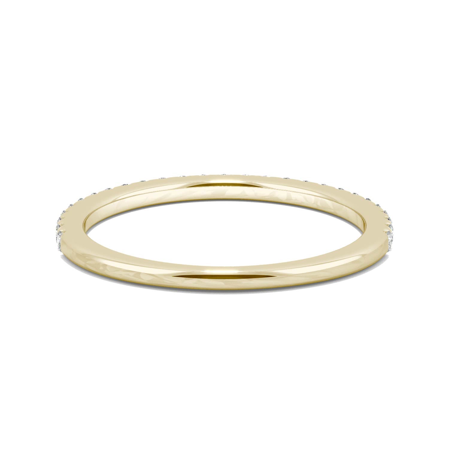 0.27 CTW DEW Moissanite Classic Wedding Band in 14K Yellow Gold