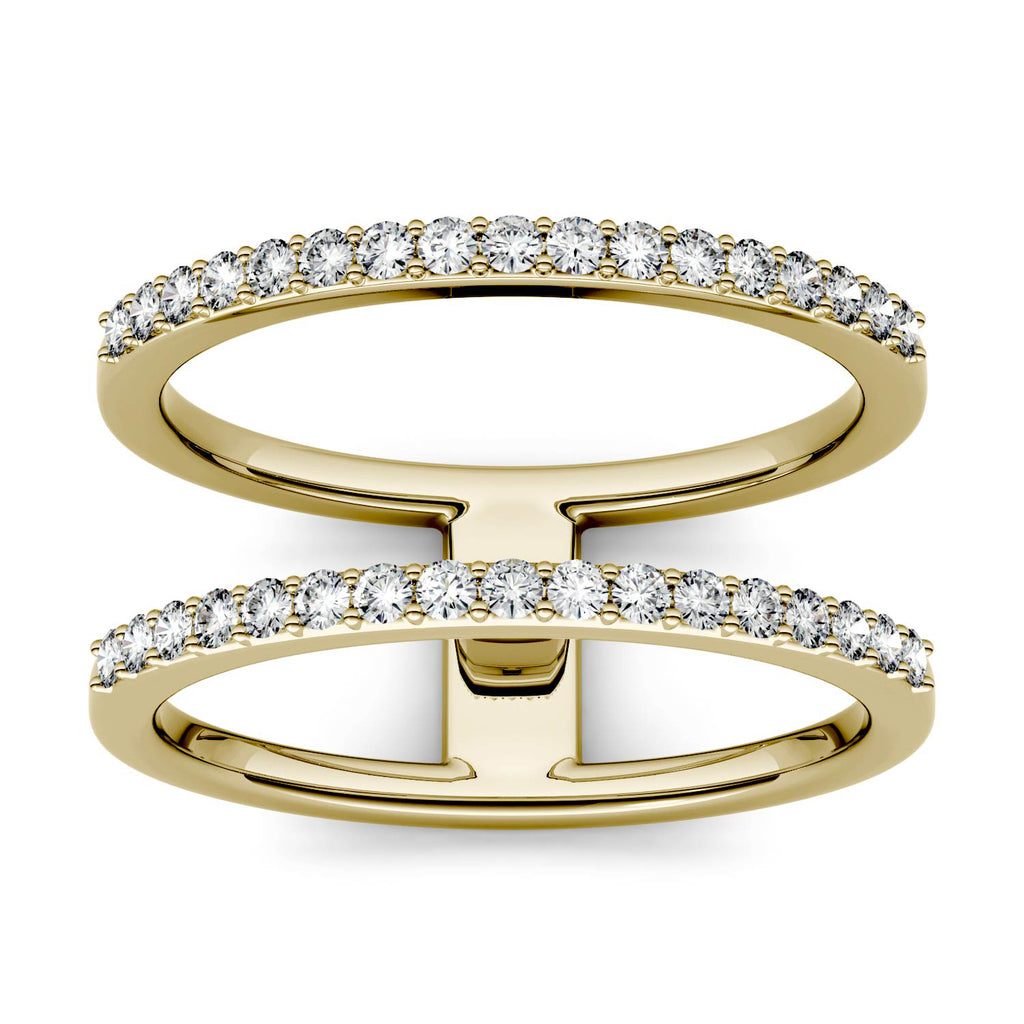 0.34 CTW DEW Double Row Fashion Ring 14K Yellow Gold