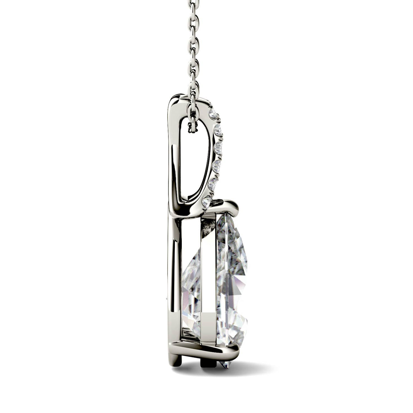 Moissanite A to J Pendant Necklace