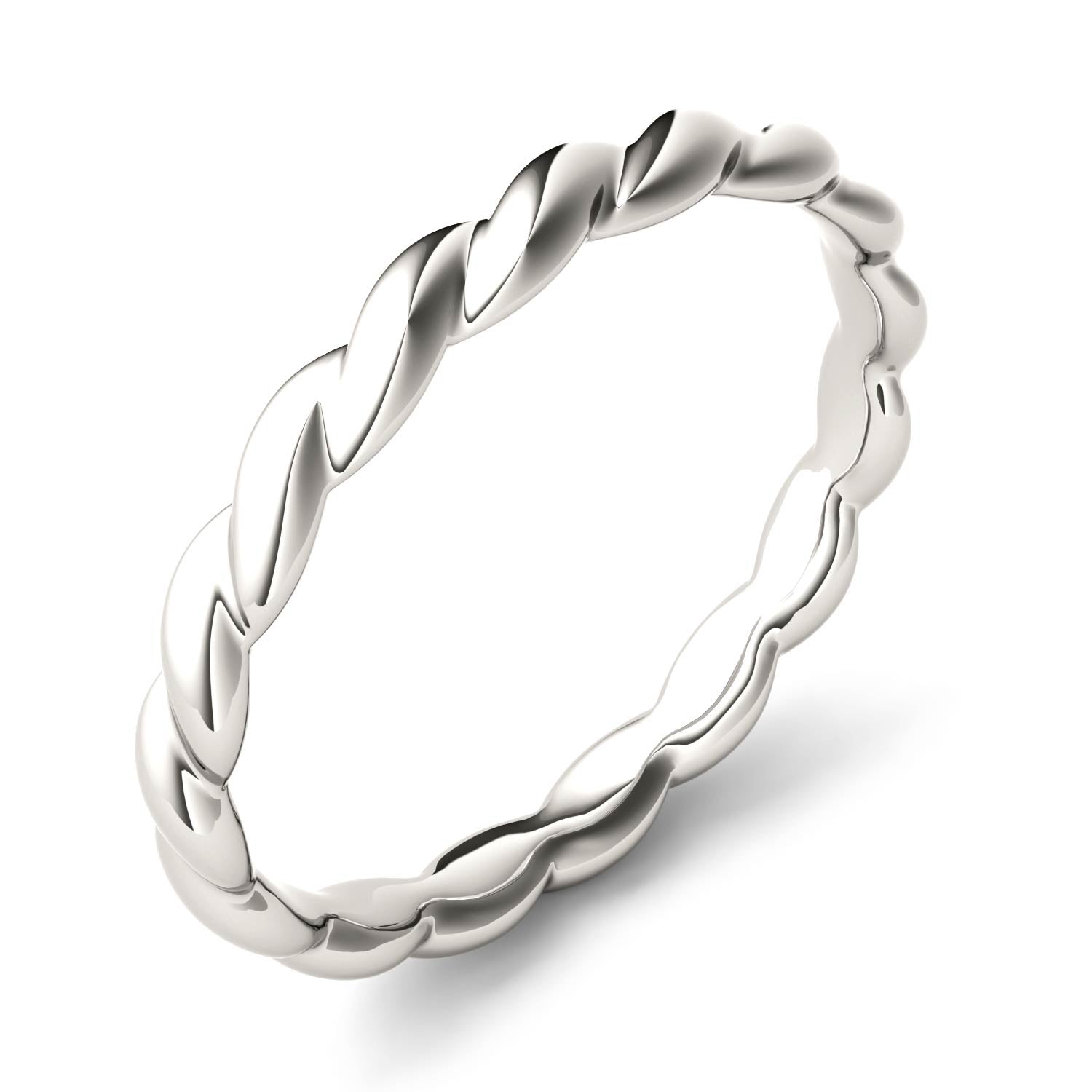 Sterling Silver Twist Stackable Ring