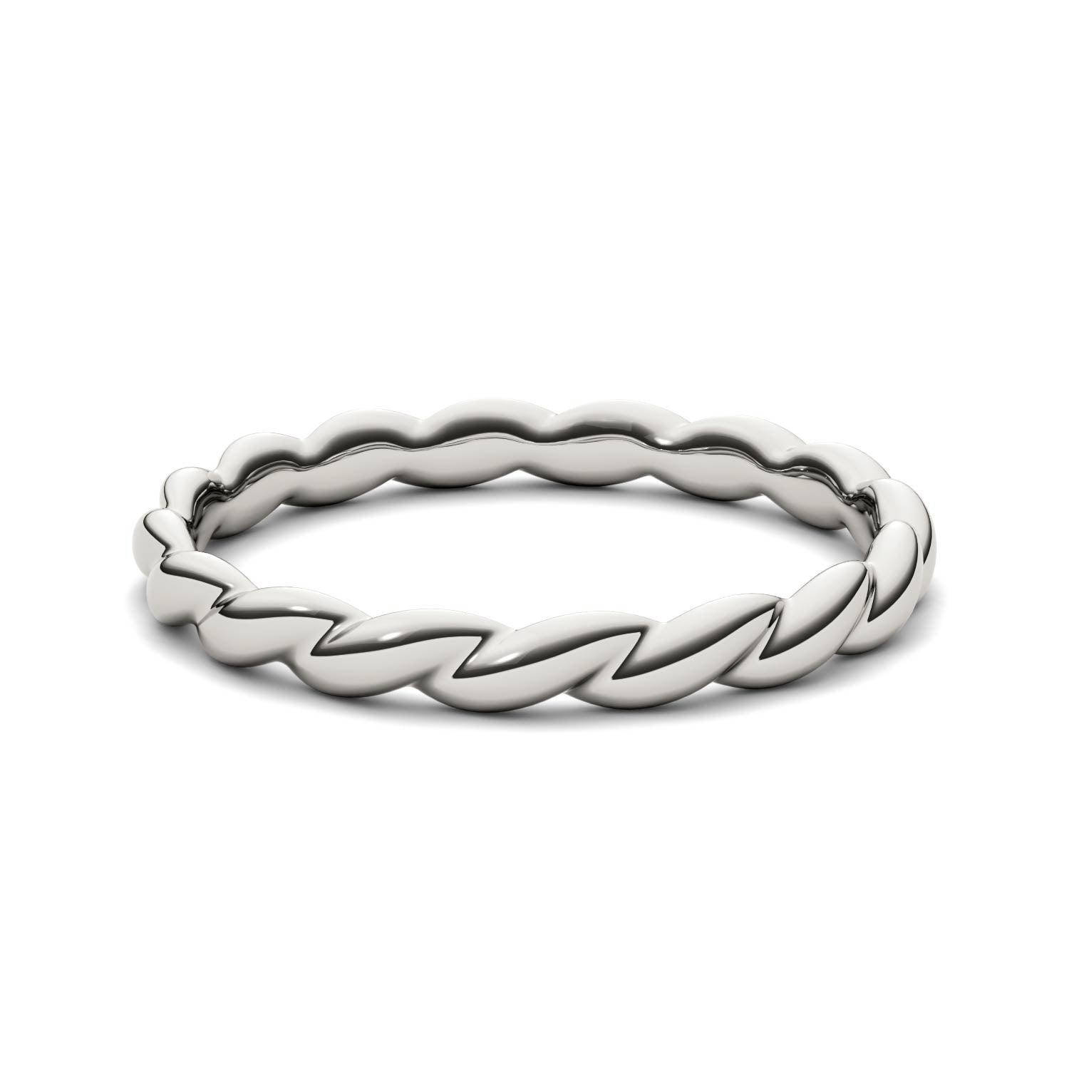 Sterling Silver Twist Stackable Ring