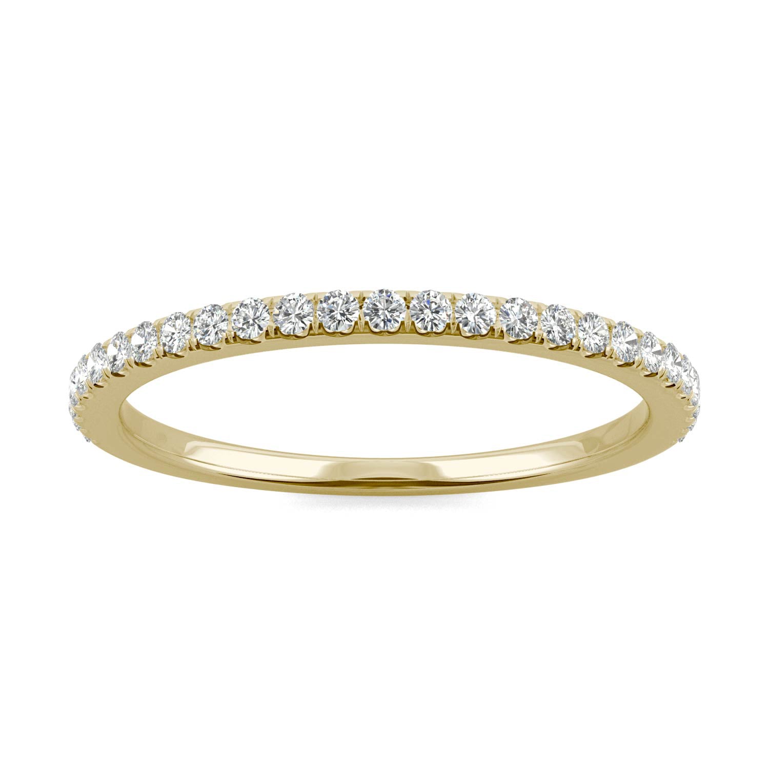 0.27 CTW DEW Moissanite Classic Wedding Band in 14K Yellow Gold