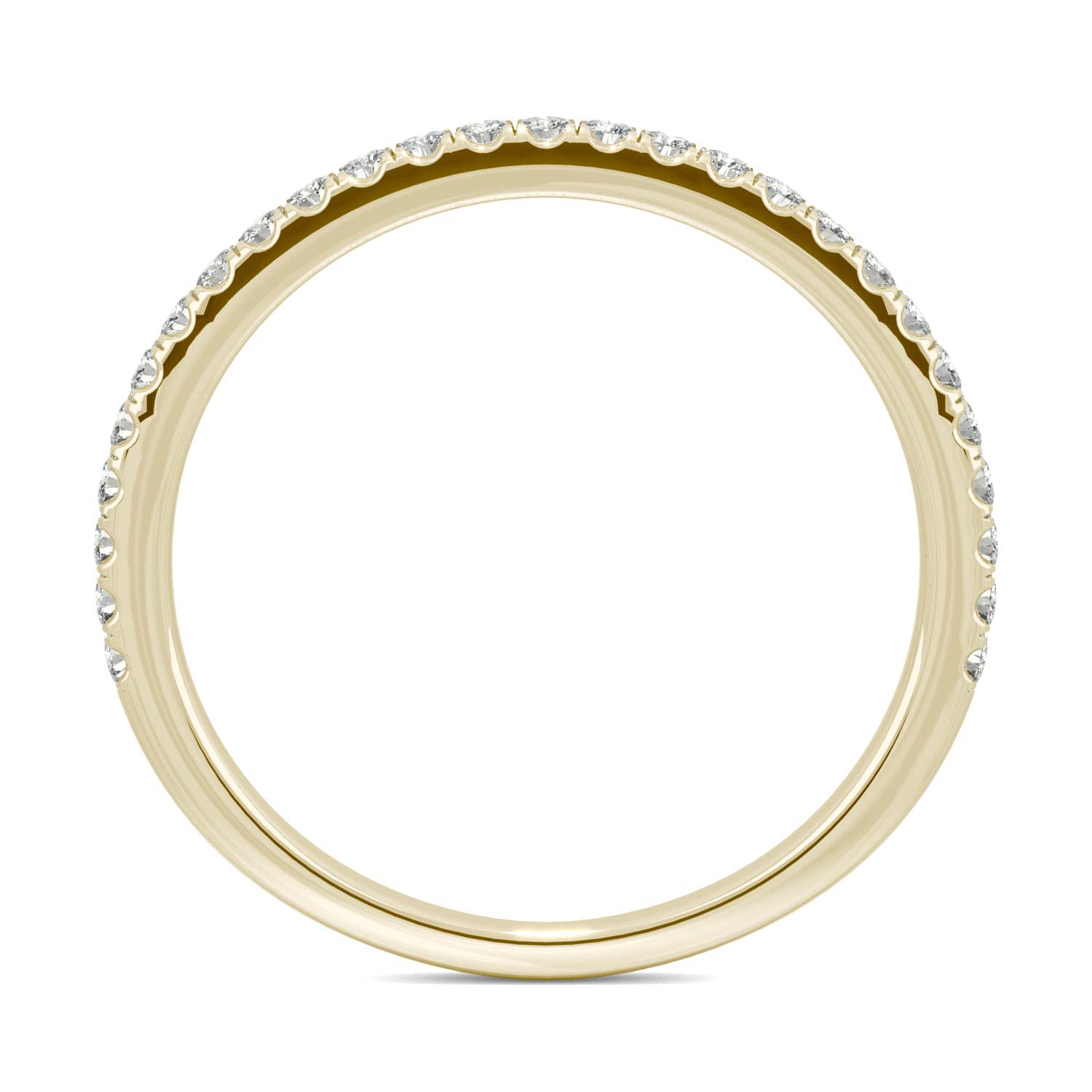 0.27 CTW DEW Moissanite Classic Wedding Band in 14K Yellow Gold