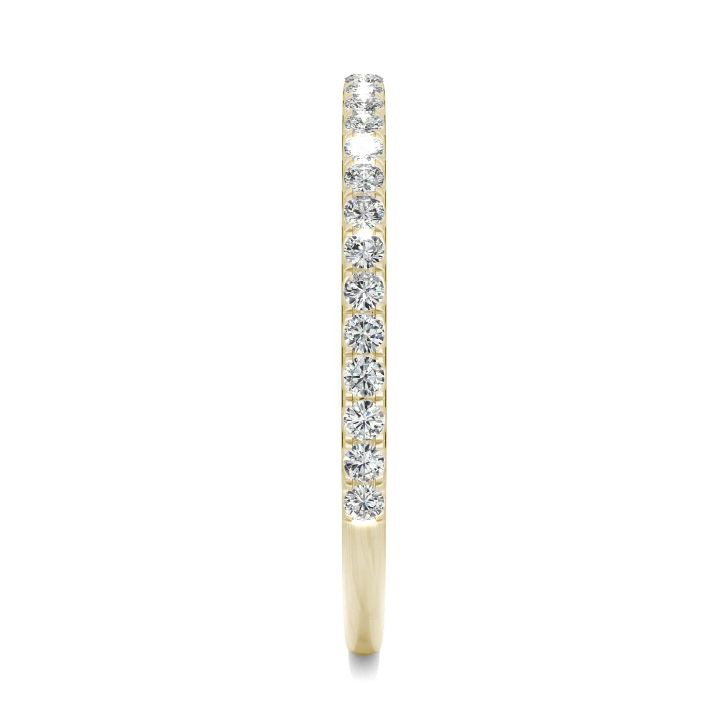 0.27 CTW DEW Moissanite Classic Wedding Band in 14K Yellow Gold