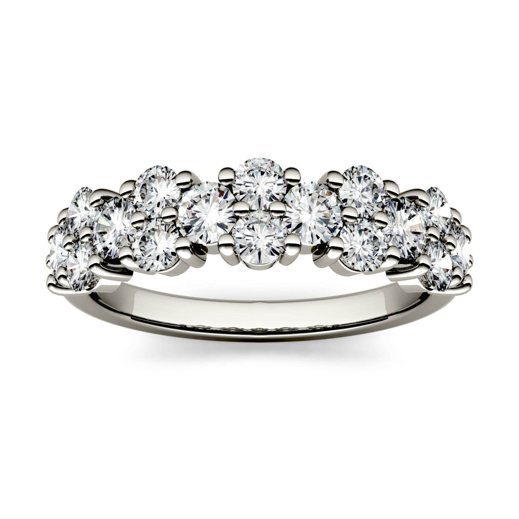 1.20 CTW DEW Round Fashion Ring 14K White Gold