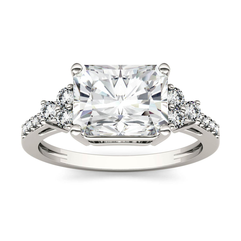 2.90 CTW DEW Radiant Engagement Ring 14K White Gold