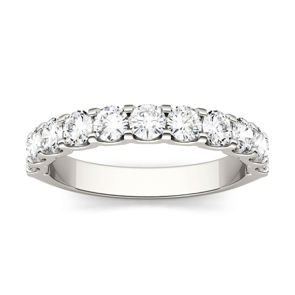 1.10 CTW DEW Round Anniversary Band 14K White Gold