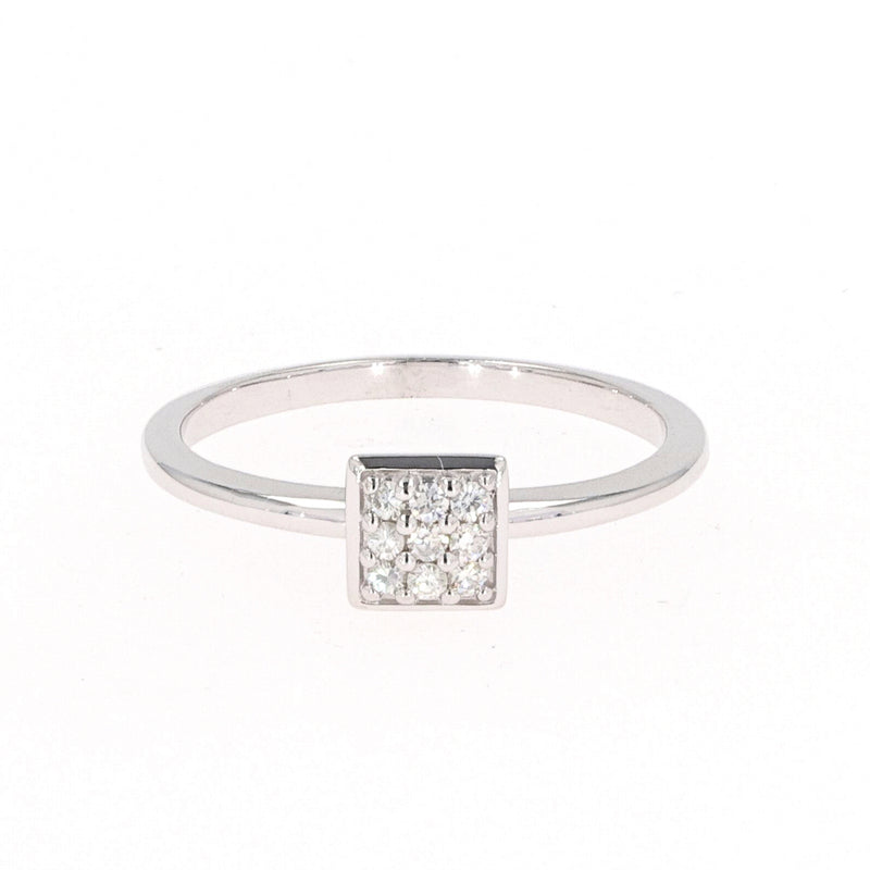 0.11 CTW DEW Round Moissanite Fashion Ring in Sterling Silver