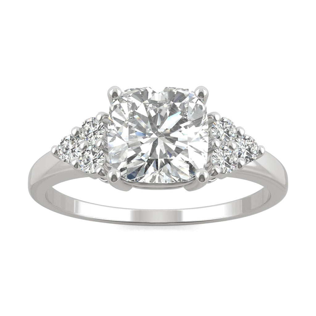 1.88 CTW DEW Cushion Engagement Ring 14K White Gold