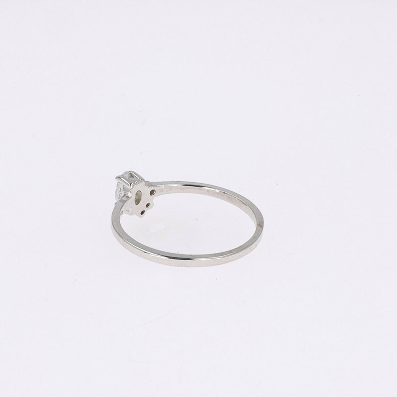 0.31 CTW DEW Oval Near-Colorless Moissanite Fashion Ring in 14K White Gold
