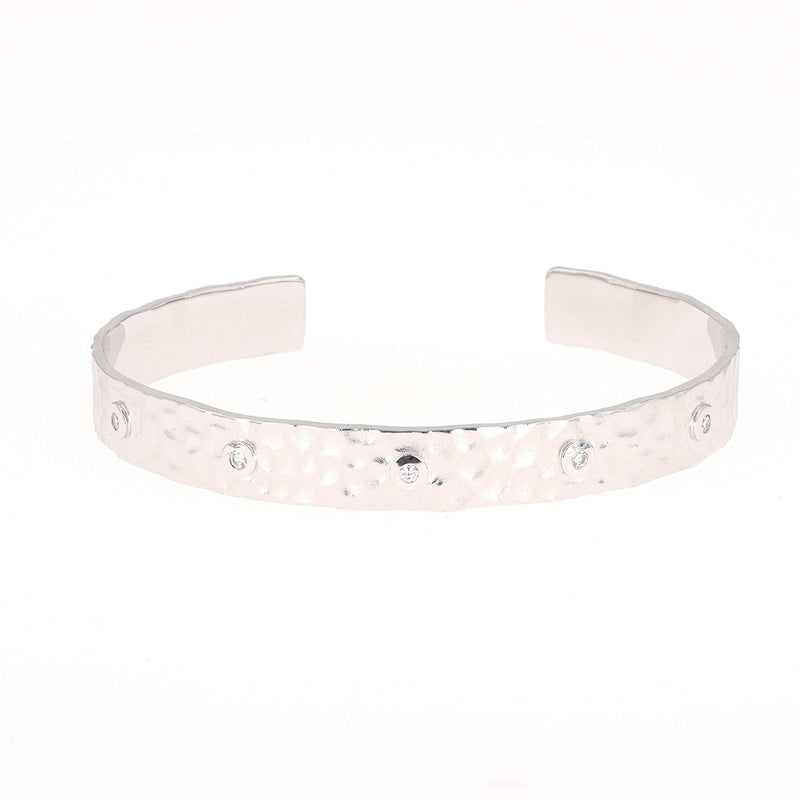 0.13 CTW DEW Round Near-Colorless Moissanite Fashion Bracelet in Sterling Silver