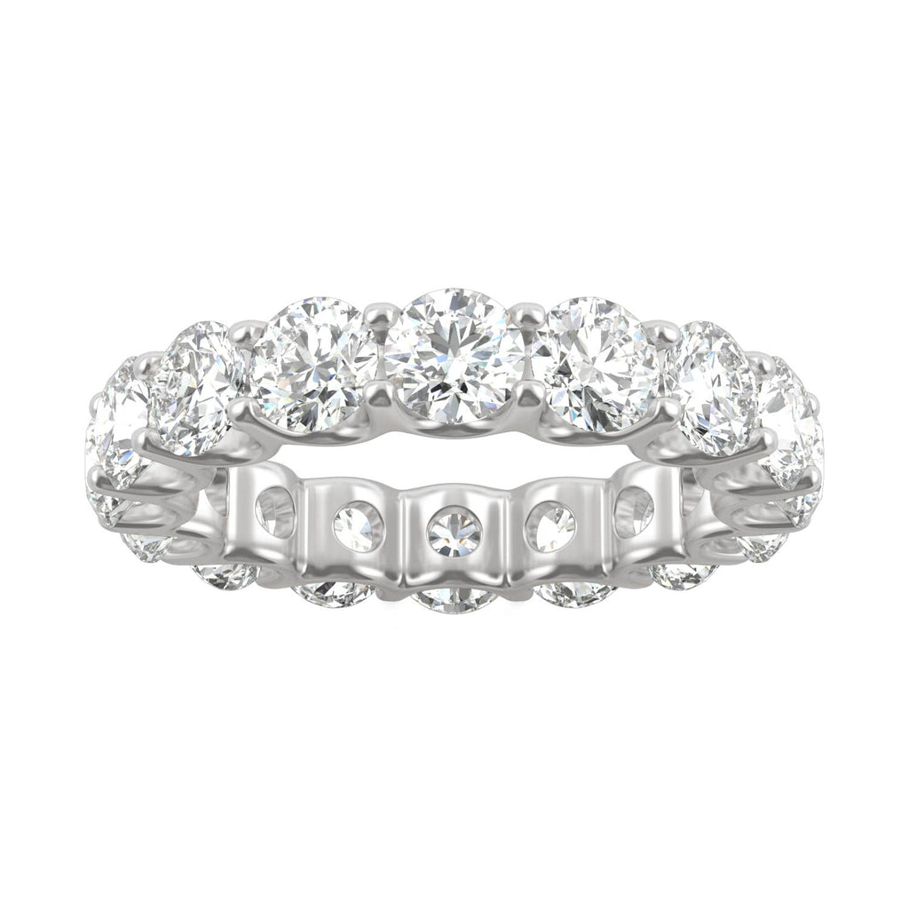 5.28 CTW DEW Round Eternity Band 14K White Gold