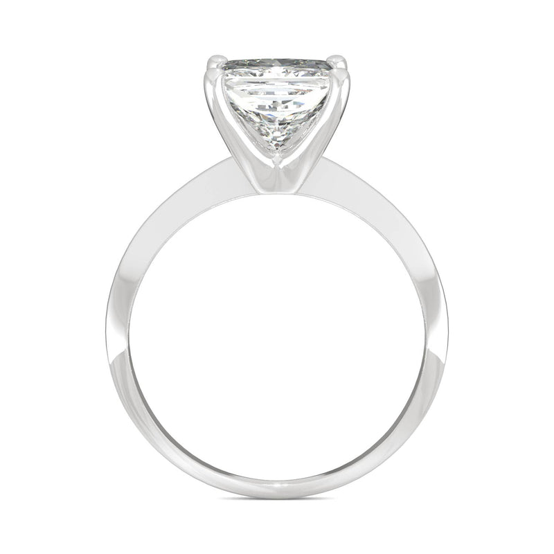 1.92 CTW DEW Square Moissanite Engagement Ring in 14K White Gold
